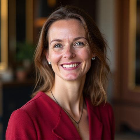 Porträtt av Elin Svensson, grundare av Svensk Barock.